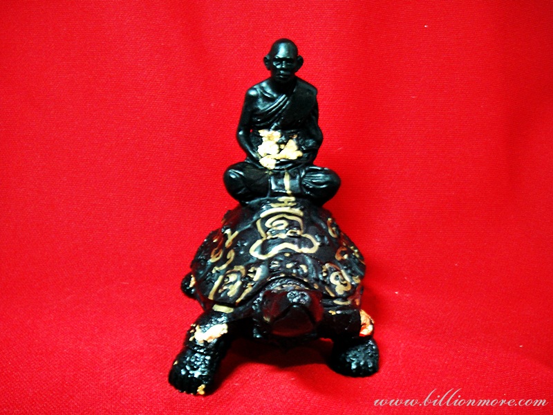 Statue Tao Turtle Buddha LP Liew Thai Talisman Amulet success healthy long life